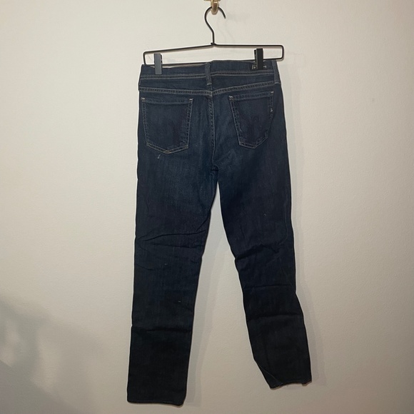 Citizens of Humanity Jeans Women's 27 Blue Ava Stretch Low Waist Straight Leg - Picture 4 of 8